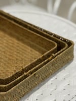 صواني راتان طبيعي