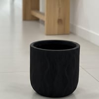 حوض فحار اسود صغير