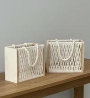 سلة رحلات مكرمية