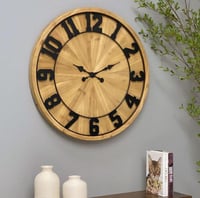 ساعة جدارية خشب