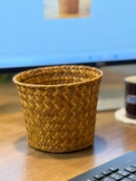 سلة راتان طبيعي