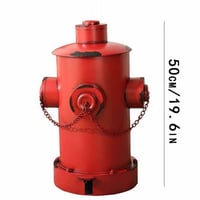 سلة مهملات شكل طرمبة اطفاء حديد