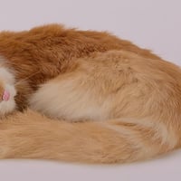 ديكور قطة فرو طبيعي