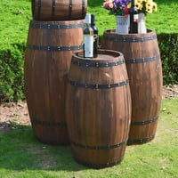 برميل خشب ريفي كبير WOODAL