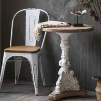 ‎كرسي حديد ابيض W.METAAL