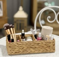 سلة تنظيم خوص طبيعي