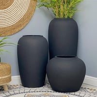 حوض فخار اسود وسط STORA