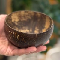 وعاء تقديم من جوز الهند الطبيعي