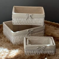 سلال تخزين لون ابيض