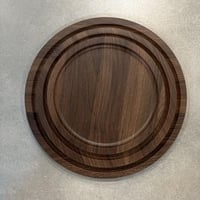 طقم صواني خشب دائري