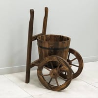 عربة حديقة خشب