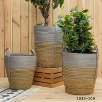 سلال خوص ثلاث قطع