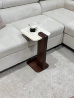 طقم طاولات خشب مع بديل رخام فاخر (1 + 6)*عروض