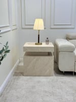 طاولة زاوية بديل الرخام خشن *عروض