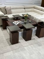 طقم طاولات خشبي،1+6