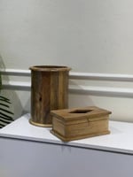 طقم سلات نفايات مع علبه مناديل