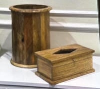 طقم سلات نفايات مع علبه مناديل