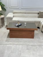 طقم طاولة ضيافة زجاج مرايا مع 4 خدمة - تصميم عصري