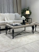 طقم طاولات بديل رخام فاخر مع 4 طاولات خدمة – تودو