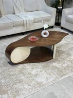 طاولة قشرة جوز سفينة