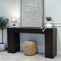 مدخل خشب سينديان لون بني غامق