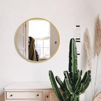 مرايا جدارية باطار ذهبي 80 سم * مستورد