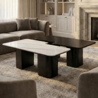 طقم طاولتين متدخلة سطح رخام