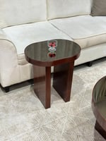 طقم طاولات خشب بسطح مرايا وصل حديثًا لدى تودو مع 6...