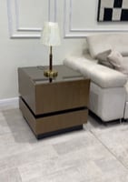 طاولة ضيافة سطح زجاج مراية اسود * عروض