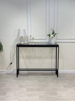 كنسول مدخل زجاج أسود بتصميم فاخر من تودو