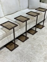 طقم طاولات خدمة اسود– 4 قطع بلمسة فاخرة