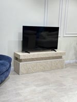 طاولة بلازما مودرن بديل الرخام خشن