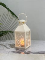 فانوس رمضاني مضيى بلاستيك لون ابيض