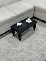 طقم طاولات أرضي لون اسود مع 6 خدمه*عروض