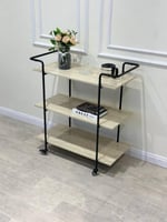 عربية تقديم 3 دور - بتصميم عصري لون بني SFT10152