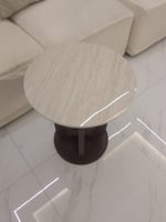 طاولة خدمة مفرد خشب بني