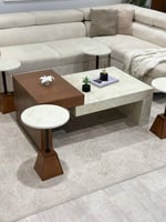 طقم طاولة ضيافة مع 4 خدمة سطح بديل الرخام مع سنتيا...