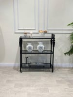 عربية تقديم 3 دور زجاج اسود شفاف - تصميم عصري