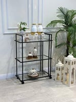 عربية تقديم زجاج شفاف ثلاثه ادوار