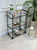 عربية تقديم زجاج شفاف ثلاثه ادوار