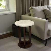 طاولة خدمة مفرد خشب بني