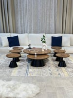 طقم طاولات ضيافة ارضي 8 قطع