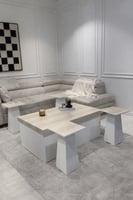 طقم طاولات ضيافة مع 4 خدمة خشب * عروض