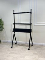 حامل تلفزيون متنقل مزود بعجلات لأجهزة التلفزيون با...