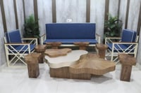 طقم طاولات ضيافة قشر جوز الهند مع 6 خدمة