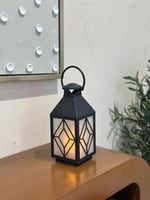 فانوس رمضاني مضيى بلاستيك لون اسود