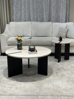 طقم طاولات شبيه الرخام (1+1) *عروض رمضان