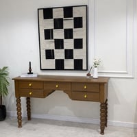 مدخل - كنسول خشب بني مع 5 درج * عروض