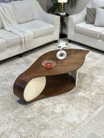 طاولة قشرة جوز سفينة