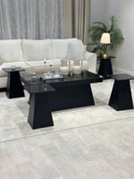 طقم طاولة ضيافة كنب مع 4 طاولات خدمة